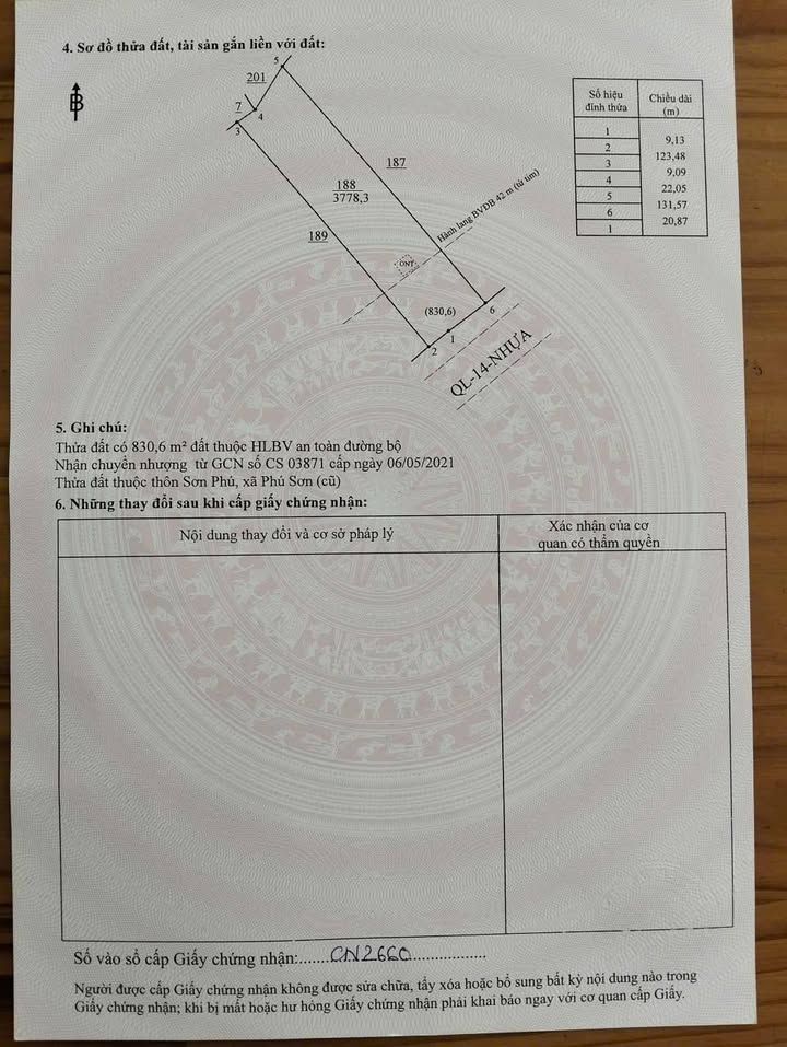 Bán Gấp Mặt Tiền QL14 Bù Đăng Bình Phước 3600m² - Kinh Doanh Đắc Lợi