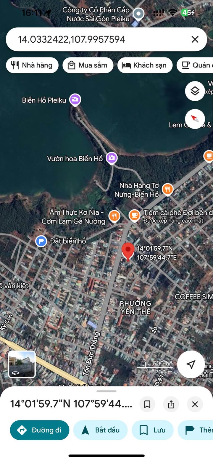 Đất nền 100m² hẻm Tôn Đức Thắng, Pleiku - Sổ đỏ chính chủ, giá 1.4 tỷ