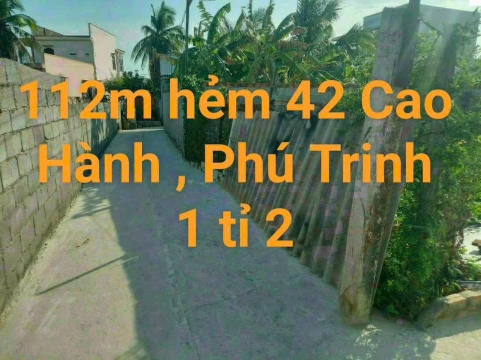 Đất Thổ Cư 112m² Hẻm Xe Máy Phan Thiết - Giá 1.15 Tỷ, Sẵn Sàng Xây Nhà
