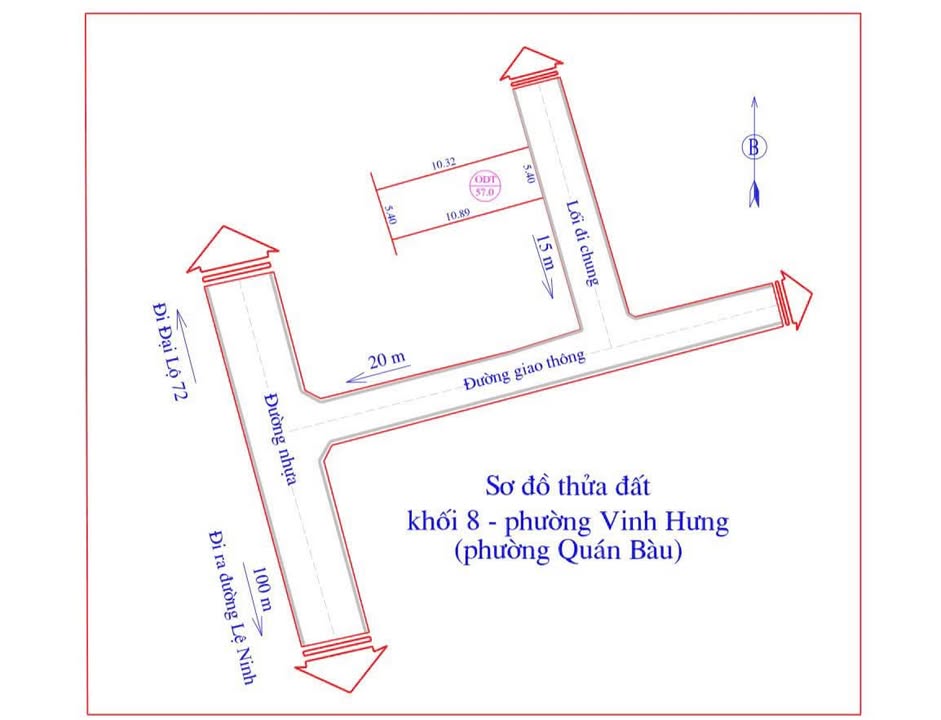 Đất nền Quán Bàu TP Vinh 57m² Giá hơn 2 tỷ - Sổ đỏ chính chủ!