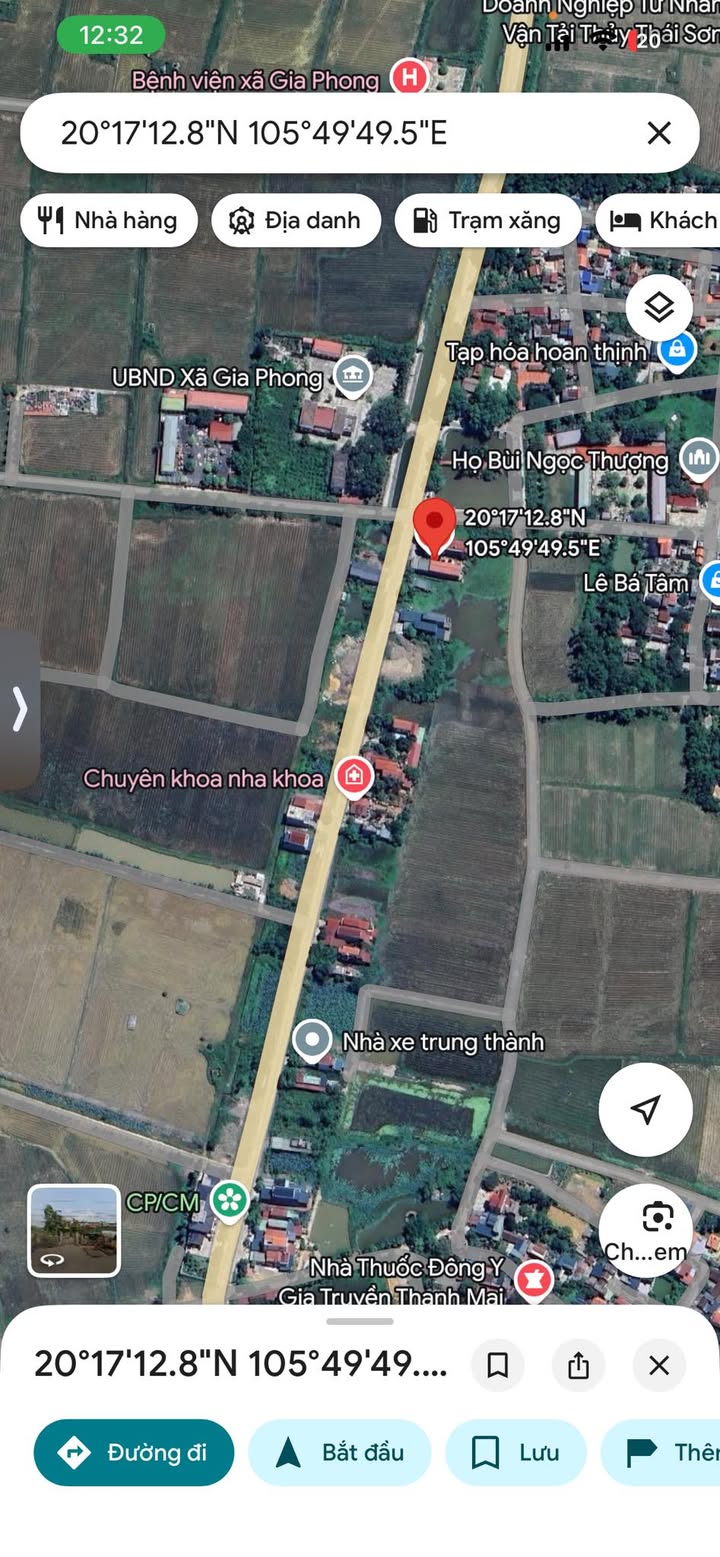 Đất nền Gia Phong, Gia Viễn 175m² – Mặt tiền kinh doanh sầm uất!