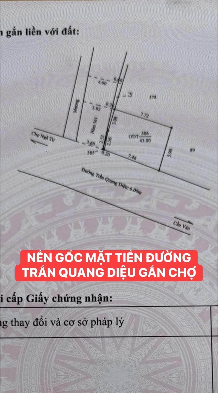 Đất nền Cái Răng 43.8m² - Thổ cư 100%, 2 mặt tiền đắc địa!