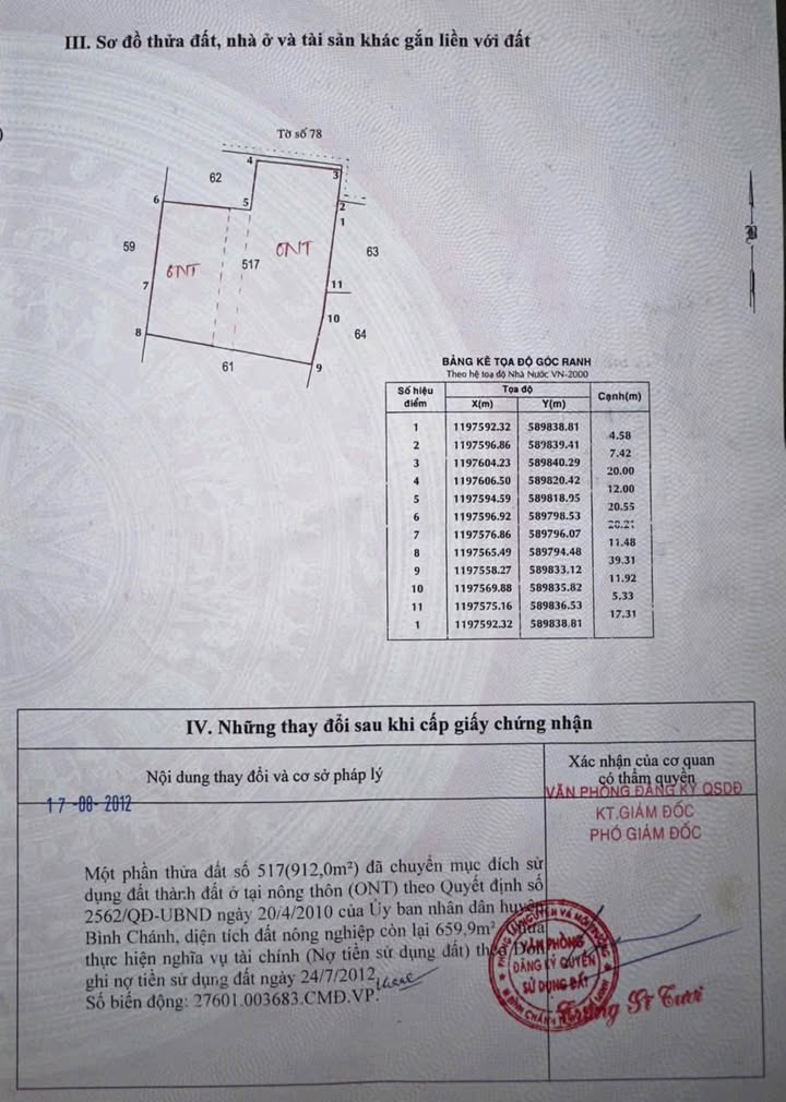 Đất Quách Điêu Bình Chánh 1572m² - Sổ đỏ chính chủ!