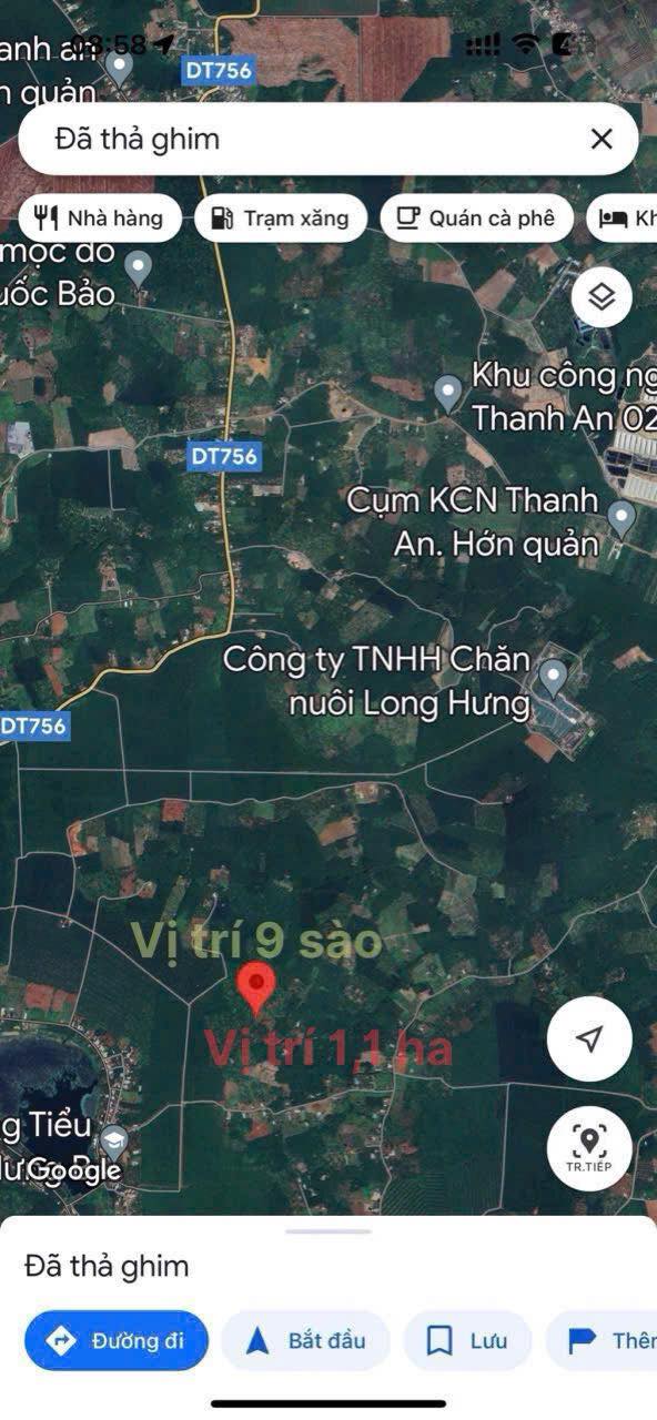 Đất nền 1.1ha Xã Tân Hưng, Hớn Quản - Sổ đỏ chính chủ, 1.5 tỷ