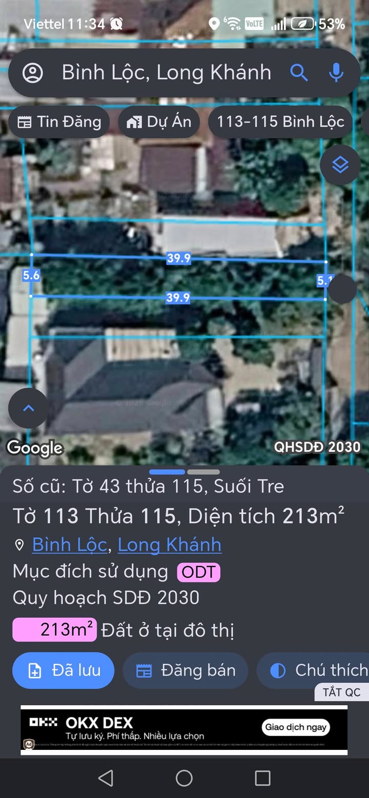 Đất nền Long Khánh 204m² (2 lô) - Mặt tiền nhựa, full thổ cư, giá đầu tư