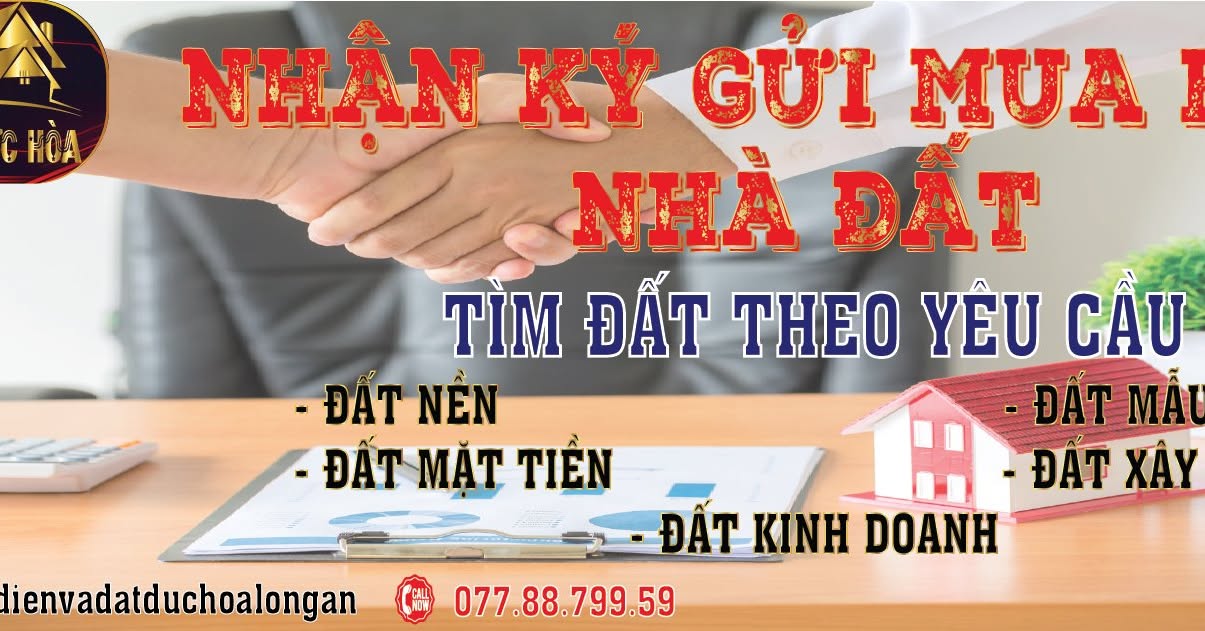 Đất nền Mặt tiền nhựa Lục Viên, Đức Hòa - 195m² - Giá 1.65 Tỷ