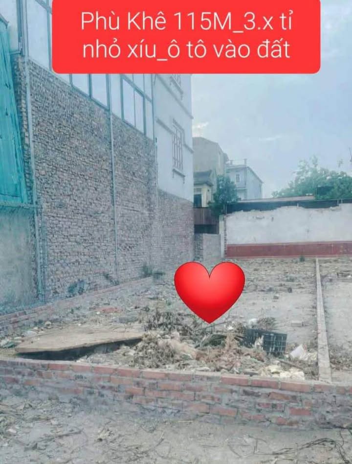Đất Phù Khê 115m² - Sổ Hồng Sẵn, Ô Tô Tới Đất, Giá Chỉ 3 Tỷ