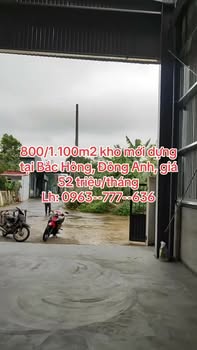 Cho thuê kho xưởng Đông Anh 800m² - Hoạt động ngay - Xe Container vào tận nơi