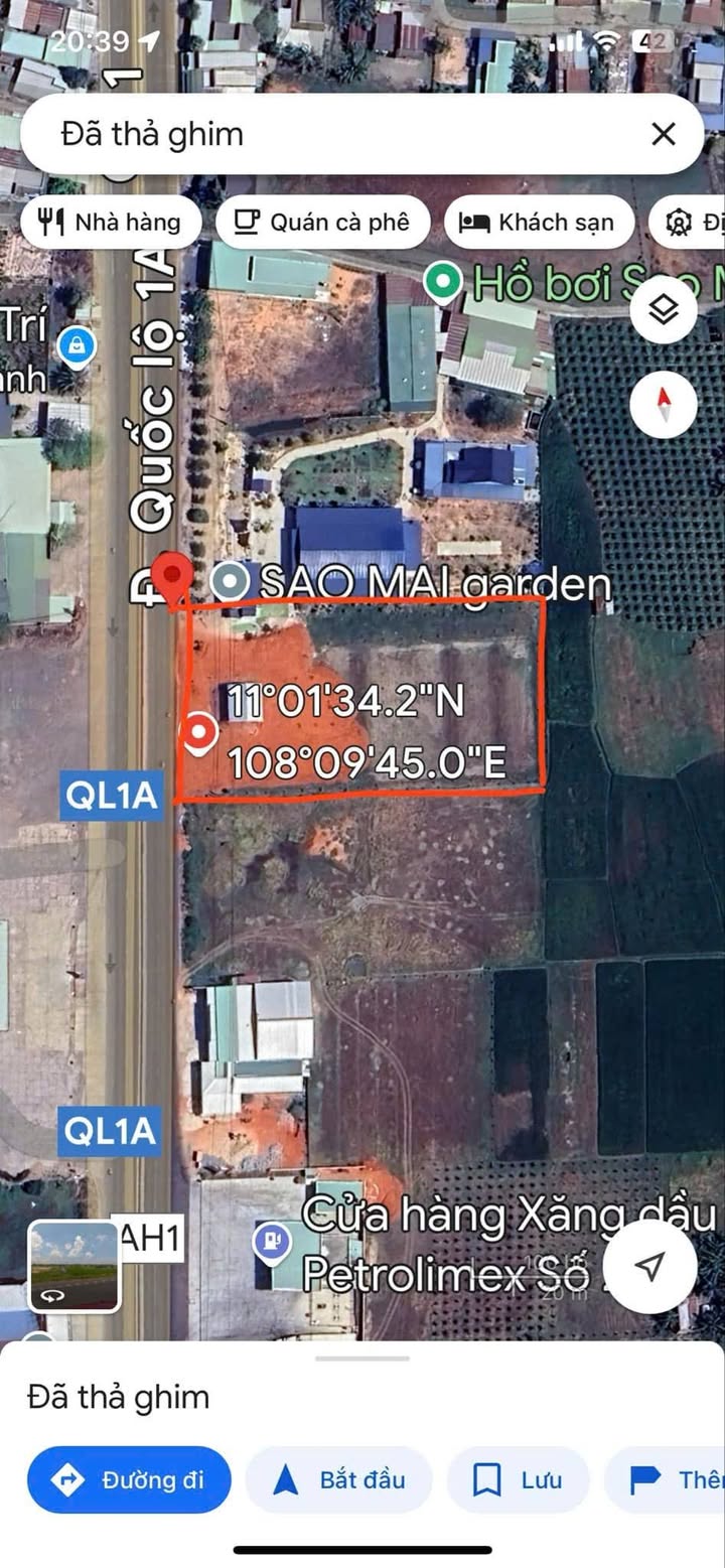 Đất nền mặt tiền QL1A Hàm Đức, 3000m² - Kinh doanh cực đỉnh!