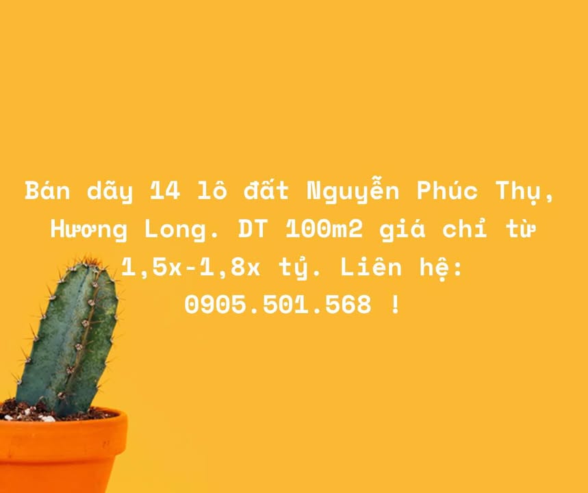 Đất Nền Huế 100m² - Nguyễn Phúc Thụ, Phú Xuân - Giá Tốt 1.5 Tỷ