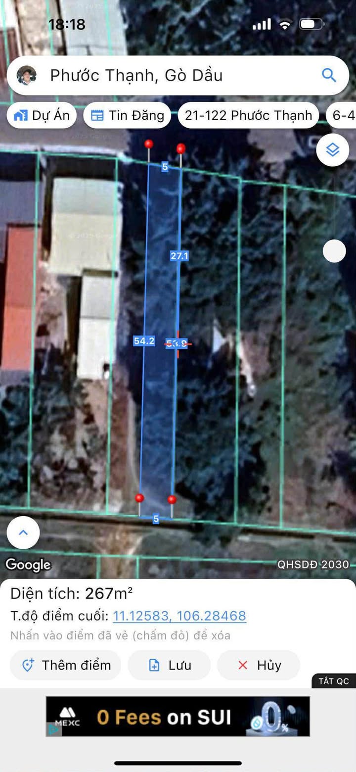 Đất nền Gò Dầu, Tây Ninh 255m² Sổ đỏ sẵn - Giá đầu tư 1.5 tỷ