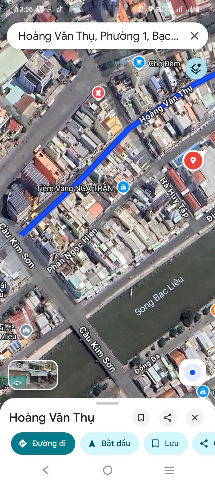 Bán nhà mặt tiền Hoàng Văn Thụ Bạc Liêu 52m² - Vị trí đắc địa