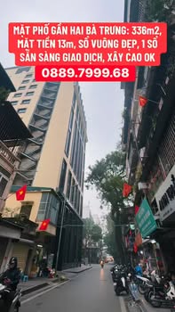 Nhà phố Quận Hai Bà Trưng 336m² - Mặt tiền kinh doanh đắc địa!