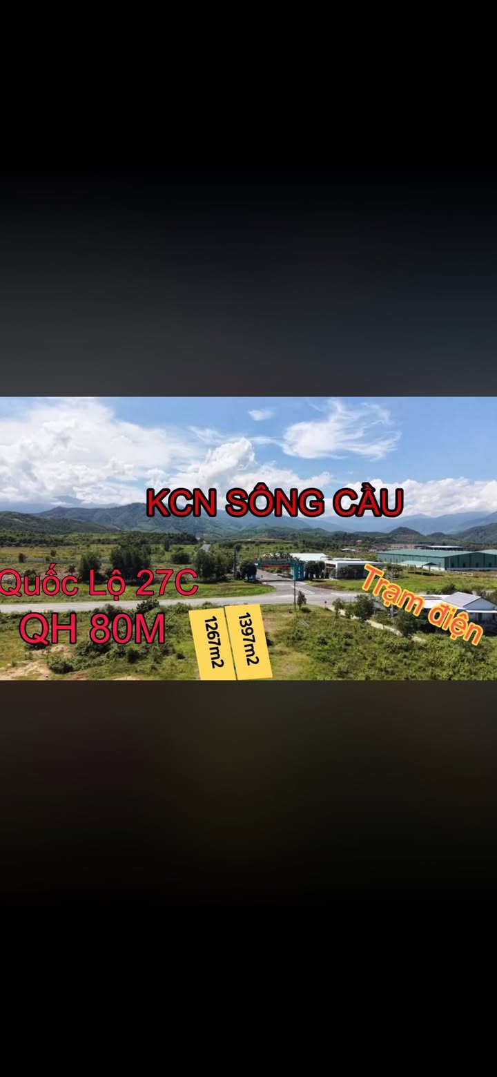 Đất Thổ Cư 1049m² Sông Cầu, Khánh Hòa - Đối Diện Cụm CN, Giá 7.2 Tỷ