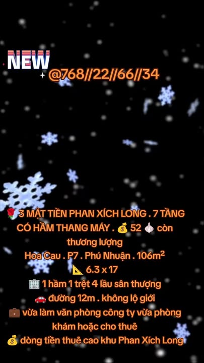 Tòa Nhà 7 Tầng Phan Xích Long 52 Tỷ - 3 Mặt Tiền, Dòng Tiền Cao!