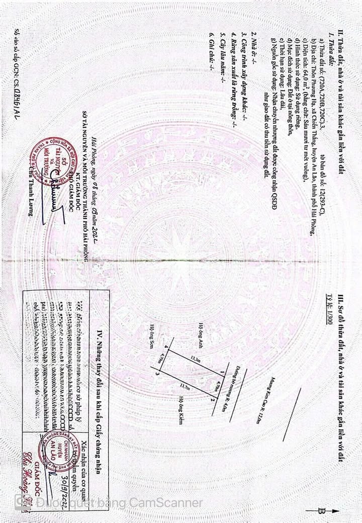 Đất nền Phương Hạ An Lão 64m² - Tiềm năng tăng giá vượt trội!