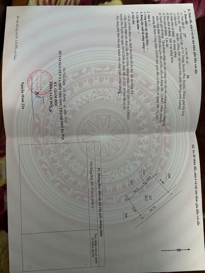 Đất Đấu Giá Thường Tín 64m² - Sổ Đỏ Chính Chủ, Giá 2 Tỷ