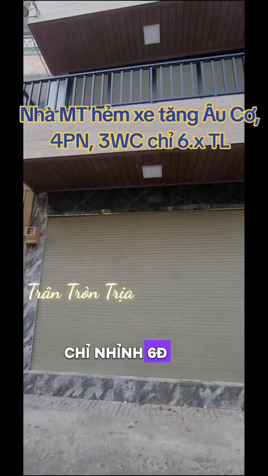 Nhà 3 Tầng HXH 10m Âu Cơ Q11 - Ngang 4.6m - Kinh Doanh Đỉnh Cao