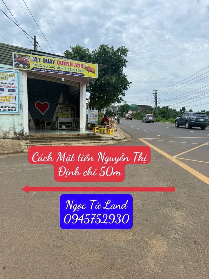 Đất nền Nguyễn Thị Định BMT 95m² giá 1.35 tỷ - Sổ đỏ chính chủ