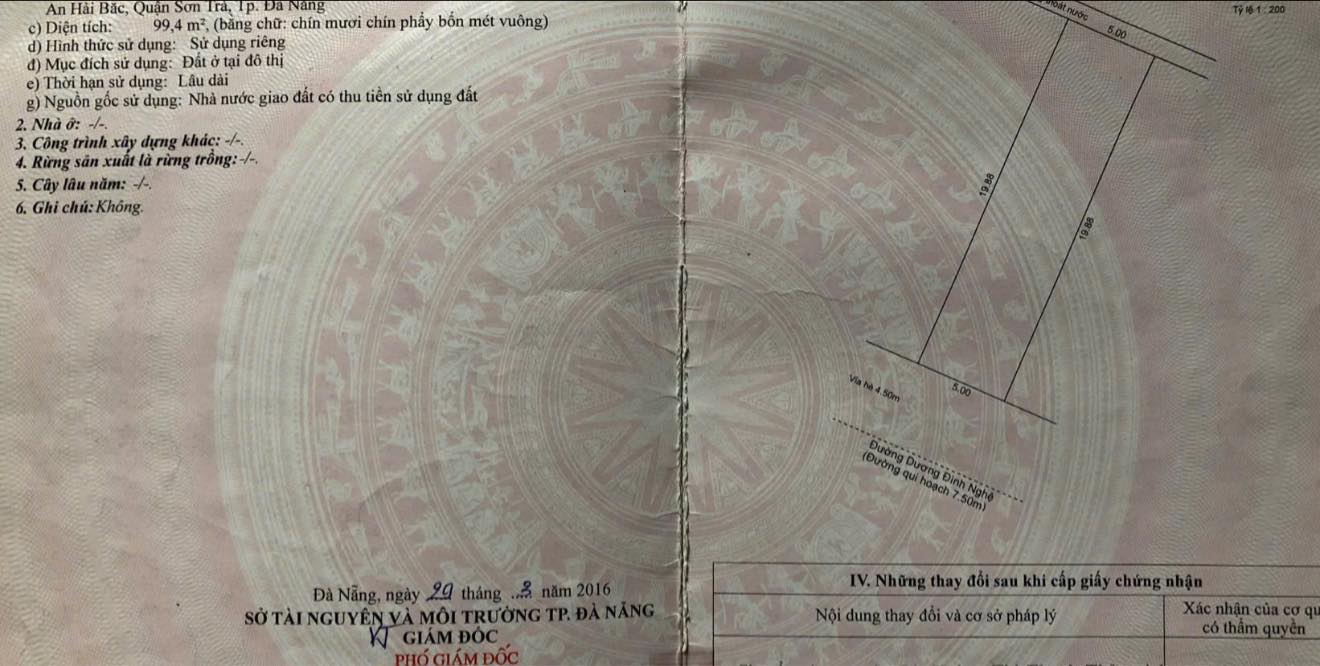 Đất mặt tiền Dương Đình Nghệ 100m² - Kinh doanh đắc lợi, Sơn Trà