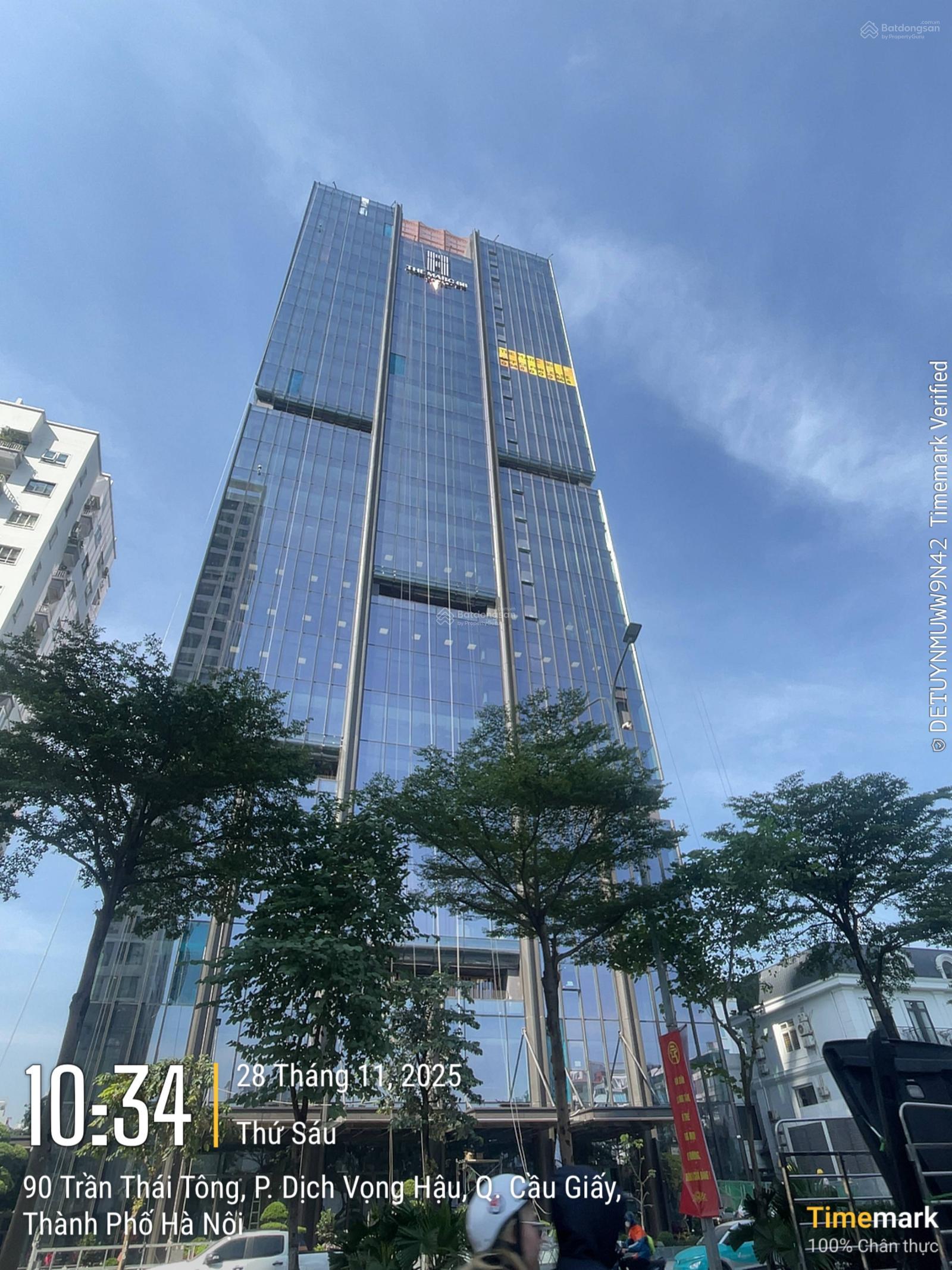 Cho thuê văn phòng hạng A The Marc 88 Cầu Giấy 250m² - Vị trí vàng