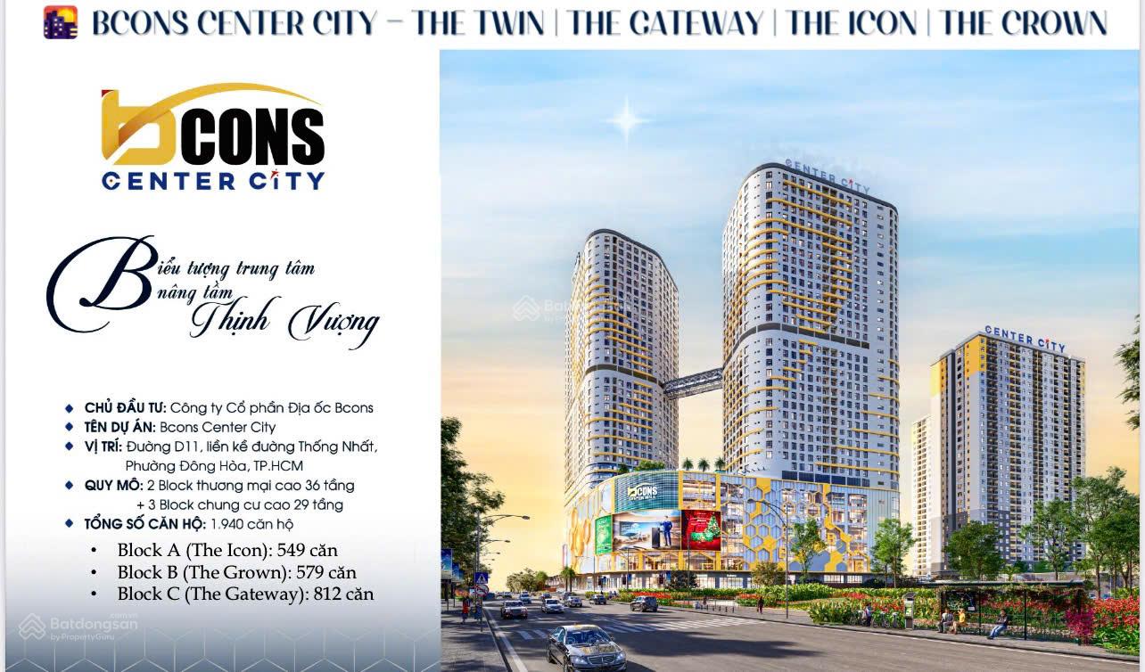 Căn hộ Bcons City Dĩ An 45m² giá 2.75 tỷ - View đẹp, đầu tư sinh lời!