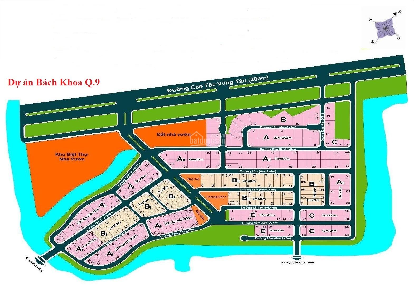 Đất nền KDC Bách Khoa Quận 9 182m² Sổ đỏ sẵn - Vị trí đẹp giá tốt