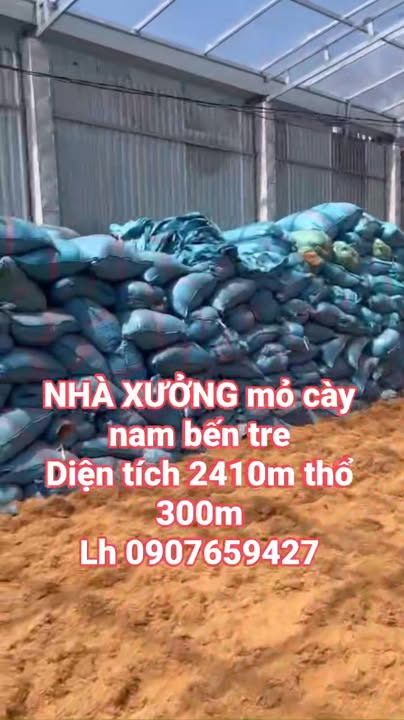 Nhà xưởng Mỏ Cày Nam, Bến Tre 2410m² - Hoạt động ngay!