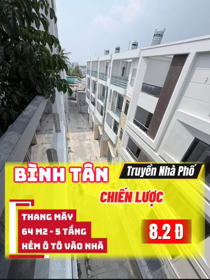 Bán nhà Quận 6 - 64m² giá 8.2 tỷ - Thang máy, ô tô vào nhà!