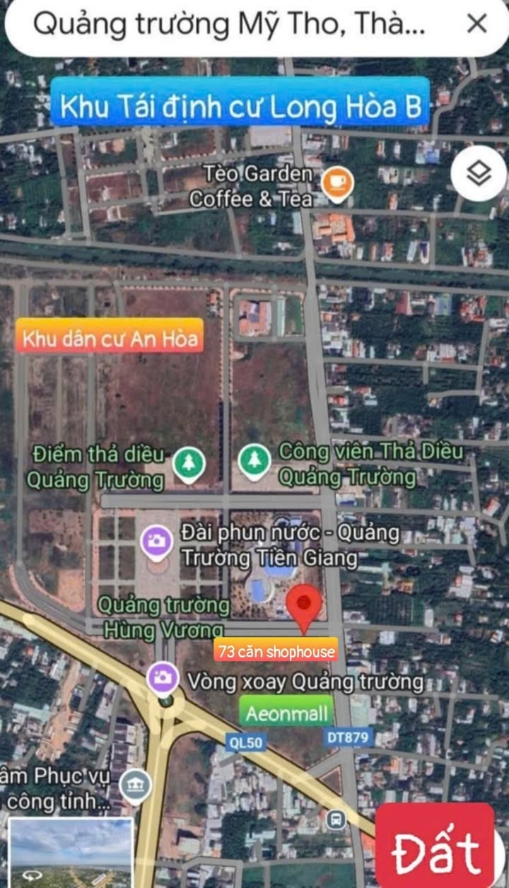 Đất mặt tiền QL50 Mỹ Tho 266m² - Vị trí đắc địa kinh doanh ngay!