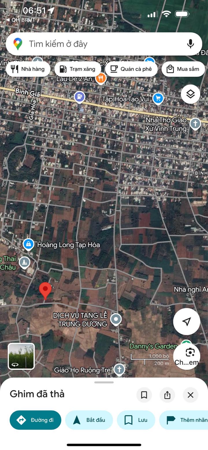 Bán Gấp Đất Vàng Xã Bình Giã, Châu Đức - 1024m² Sổ Hồng Riêng