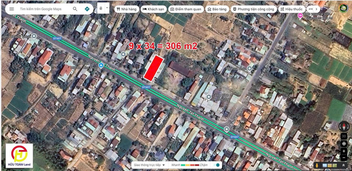 Đất Mặt Tiền Nguyễn Tất Thành Hội An 306m² - Vị Trí Kinh Doanh Đắc Địa