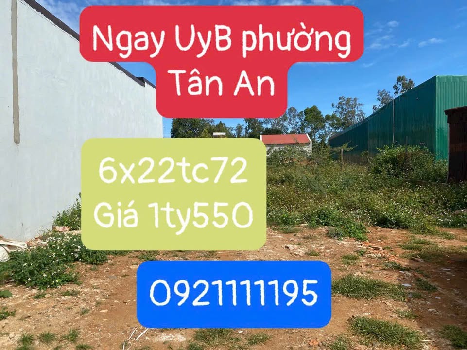 Đất nền Phường Tân An 132m² giá 1.55 tỷ - Pháp lý rõ ràng!