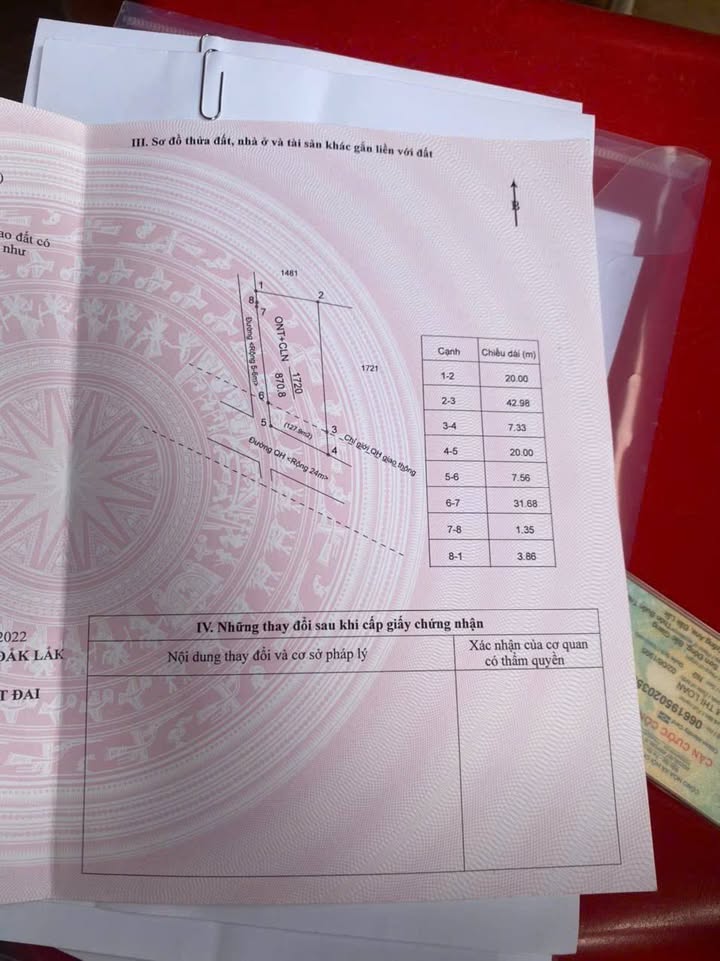 Đất 2 Mặt Tiền Buôn Tơng Jú, Đắk Lắk - 840m² Sổ Đỏ, Giá 4.5 Tỷ