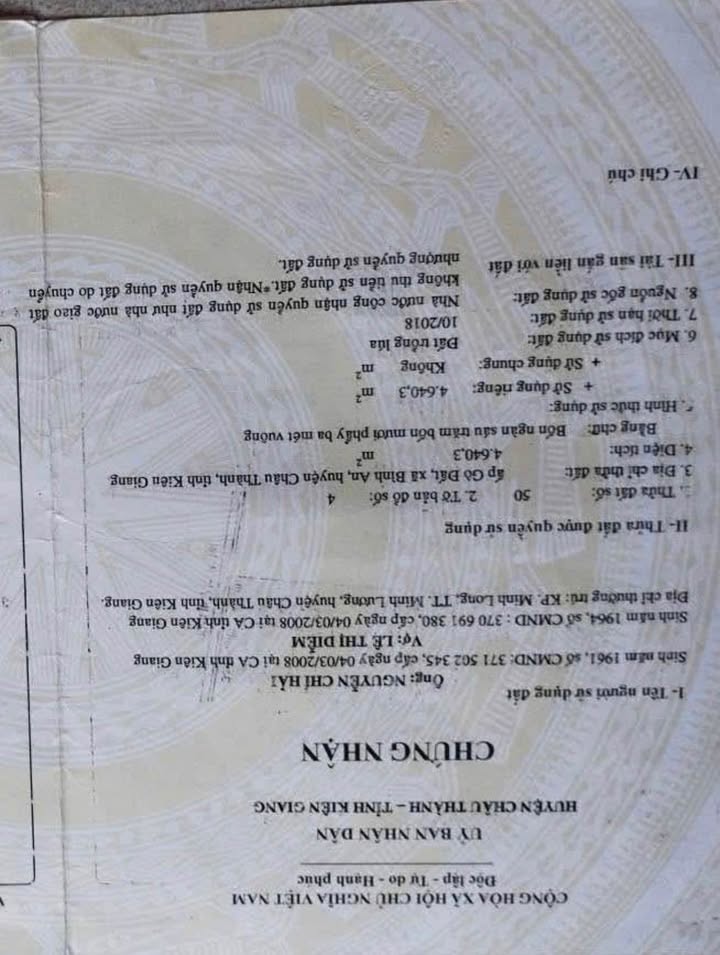 Bán đất vườn Bình An Châu Thành 4643m² - Vị trí đắc địa 2 mặt tiền!