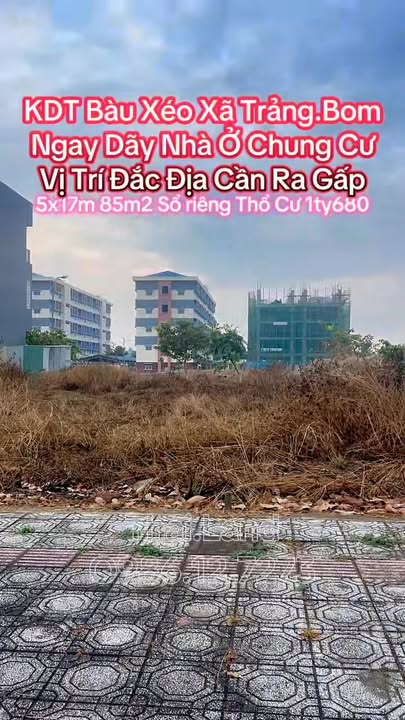 Đất nền Bàu Xéo, Trảng Bom 85m² Sổ Hồng Thổ Cư - Giá 1.68 Tỷ