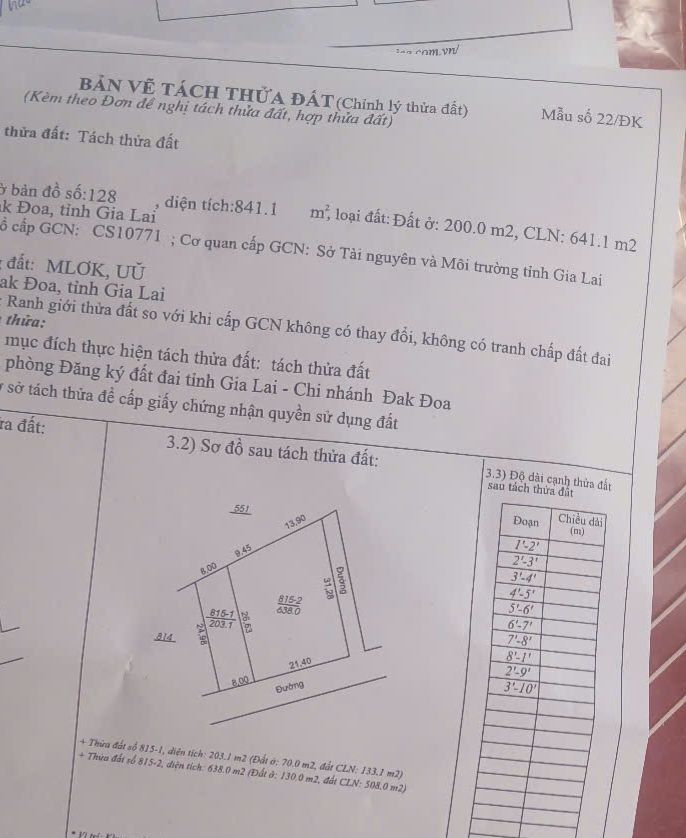 Đất nền Đăk Đoa 208m² gần FLC Gia Lai - Tiềm năng tăng giá cao!