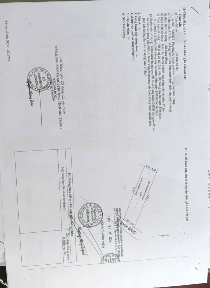 Đất nền Châu Thành Sóc Trăng 860m² giá 2.7 tỷ - Sổ đỏ chính chủ