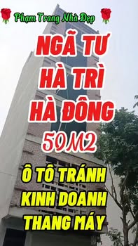 Nhà 50m² Ngã 4 Hà Trì, Hà Đông - Ô tô tránh, thang máy, giá tốt