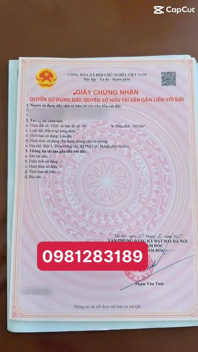 Đất Mặt Chợ Đông Hạ 100m² - Kinh Doanh Sầm Uất Quốc Oai