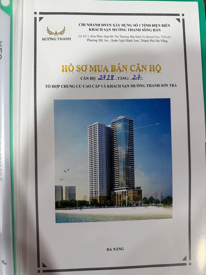 Căn hộ góc Mường Thanh Đà Nẵng 58.68m² - View biển Mỹ Khê