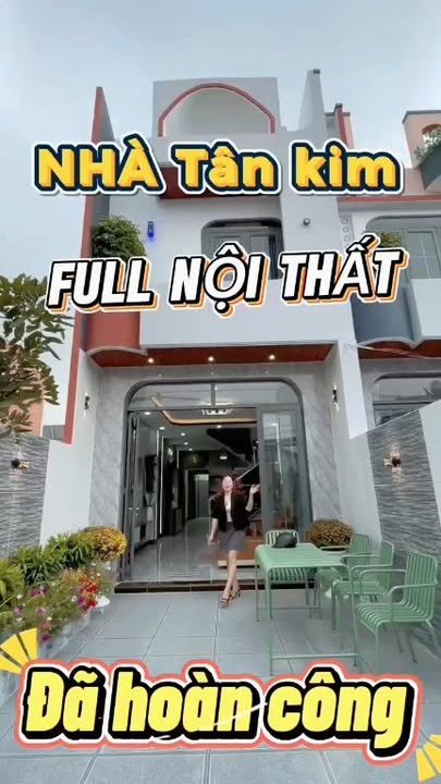 Nhà Phố Hoàn Công Cần Giuộc 97m² - Tặng Full Nội Thất, Gần Ngã 3 Tân Kim