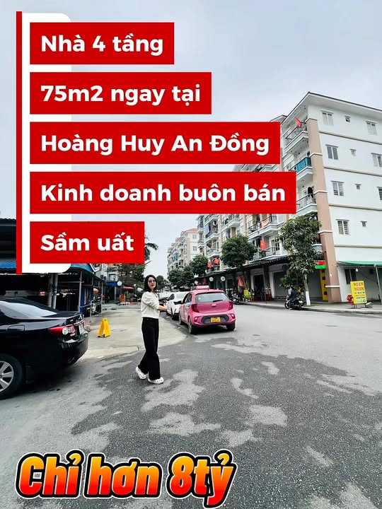 Nhà phố Hoang Huy An Đồng 75m² - Vị trí vàng kinh doanh đắc địa!