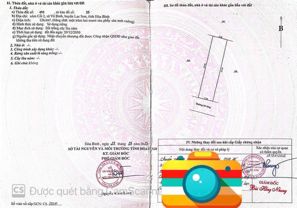 Đất nền Lạc Sơn Hòa Bình 126m² giá 1xx triệu - Sổ đỏ chính chủ