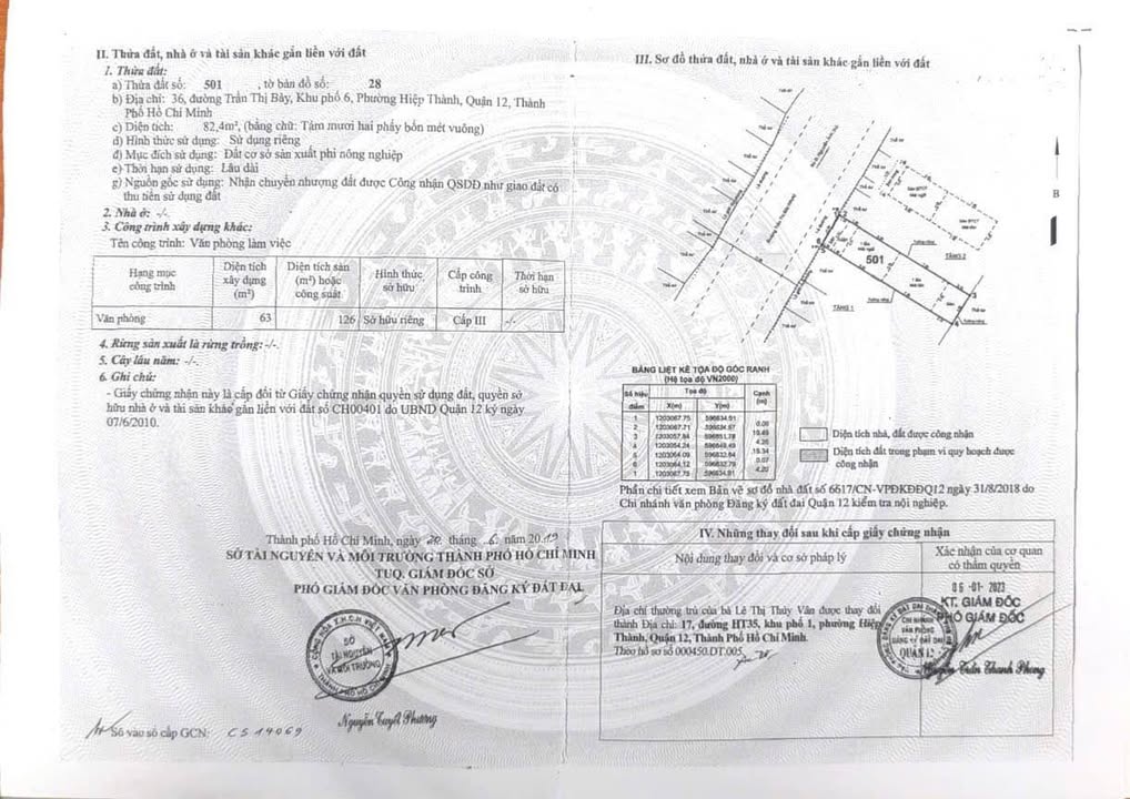 Bán đất mặt tiền Trần Thị Bảy Q12 82m² giá 7.7 tỷ - Sổ hồng sẵn