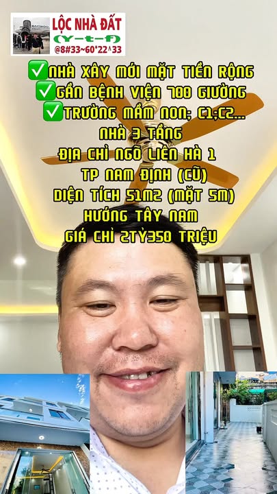 Nhà riêng Ngõ Liên Hà 1 Nam Định 51m² - Sẵn sàng ở ngay!