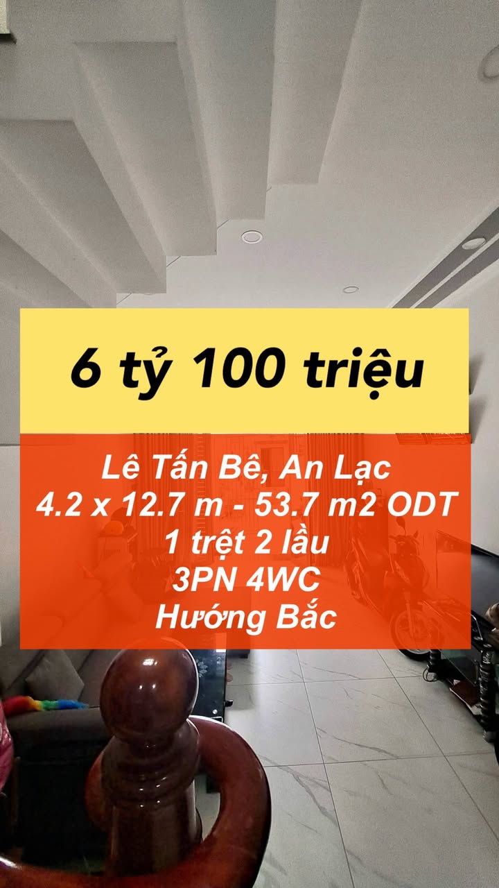 Nhà Bình Tân 53.7m² giá 6.1 tỷ - Ô tô vào tận nhà, sổ hồng sẵn!