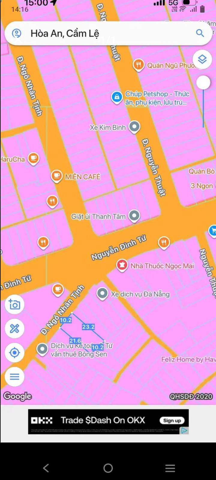 Bán nhà mặt tiền Ngô Nhân Tịnh Cẩm Lệ 215m² giá 8.8 tỷ - Vị trí đắc địa