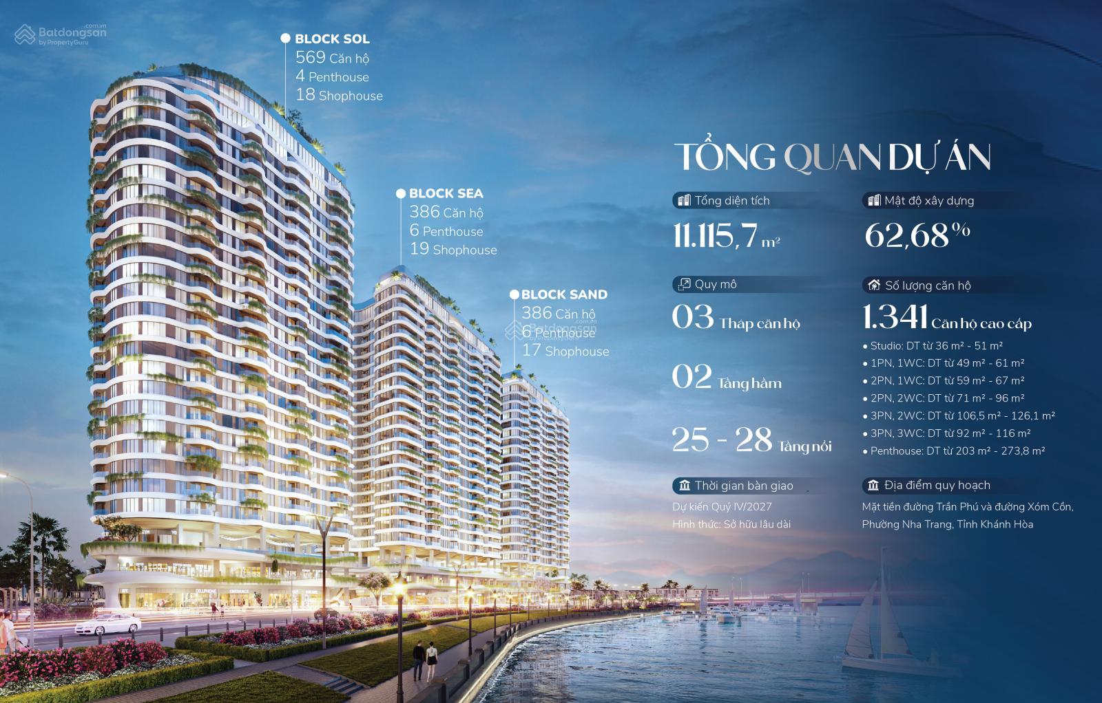 Căn hộ The Welltone Nha Trang 76.5m² - View biển trực diện, sổ hồng lâu dài