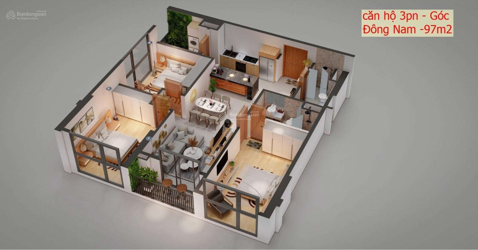 Căn Hộ Khai Sơn City 97m² Giá 7.65 Tỷ - Căn Góc Đông Nam Đẹp Nhất Dự Án!